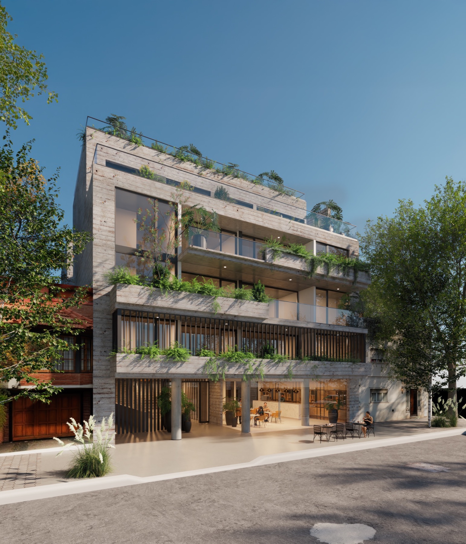 Perspectiva exterior de Beton R en Washington 2346